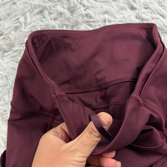 Lululemon Fast and Free Crop II 19" *Non-Reflective Cassis - Picture 3 of 6
